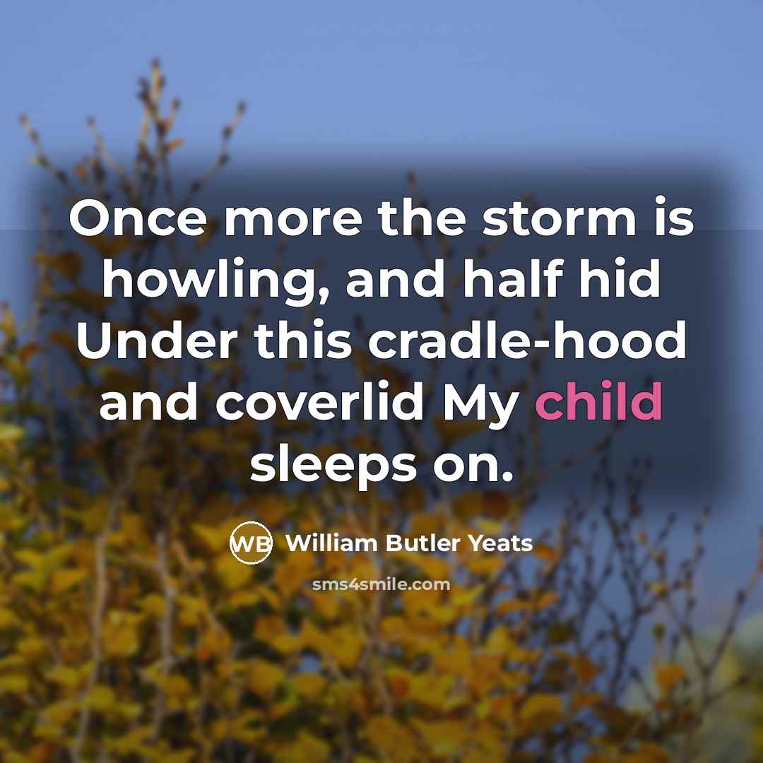 “Once more the storm is howling, and half hid Under…” quote by William Butler Yeats