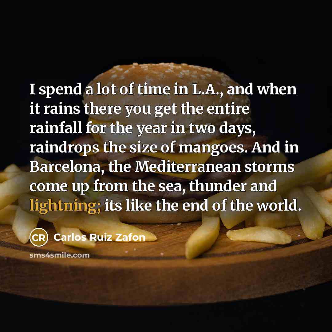 “I spend a lot of time in L.A., and when…” quote by Carlos Ruiz Zafon