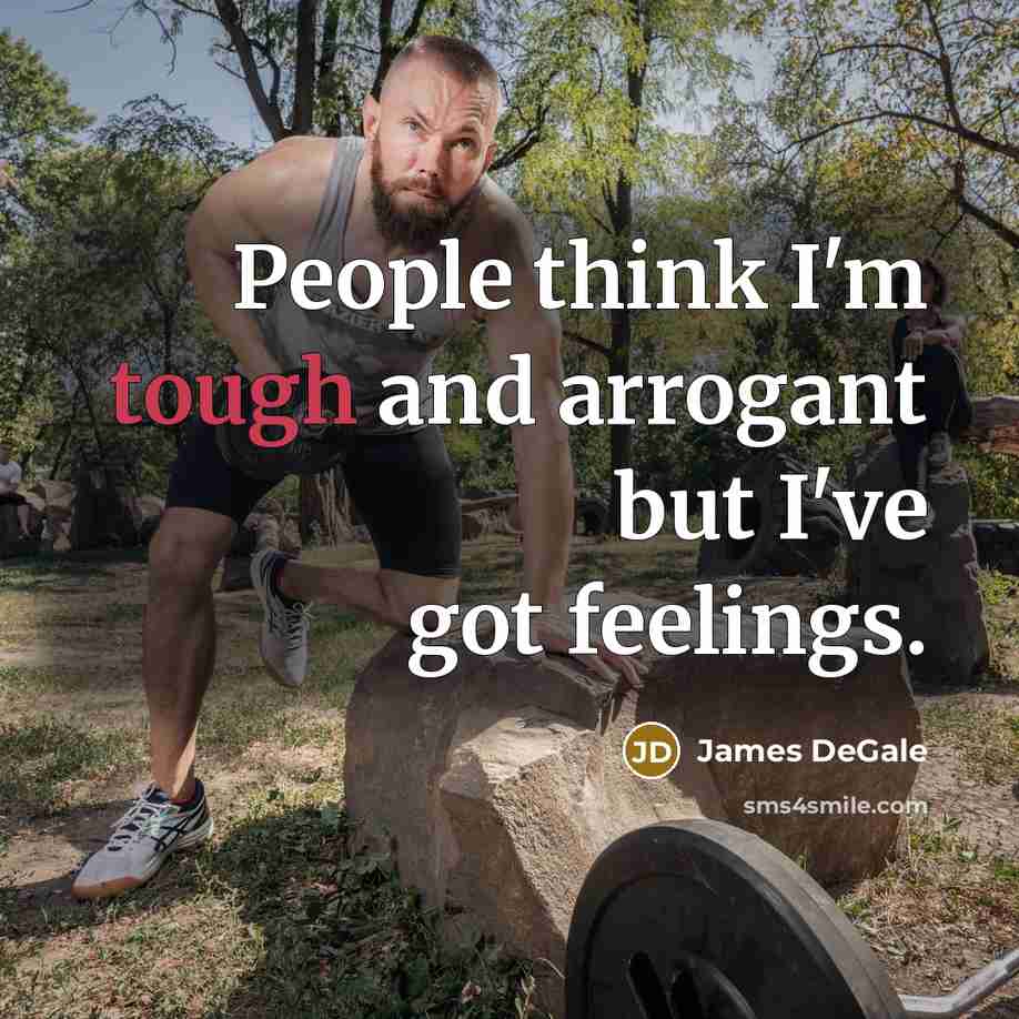 “People think I'm tough and arrogant but I've got feelings.…” quote by James DeGale