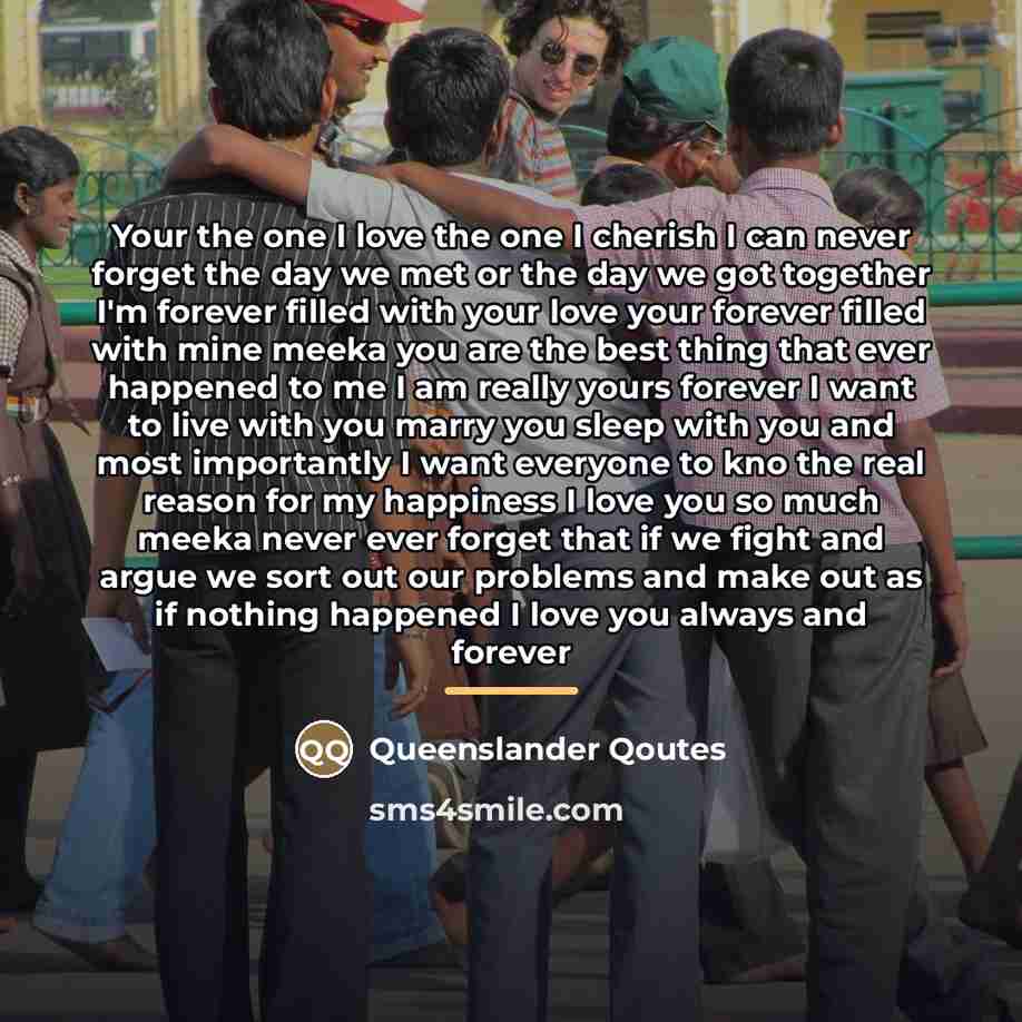 “Your the one I love the one I cherish I…” quote by Queenslander Qoutes
