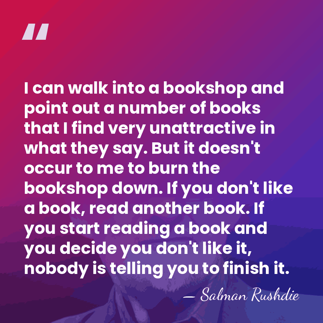 I can walk into a bookshop and point out a number of&hellip; - Salman Rushdie