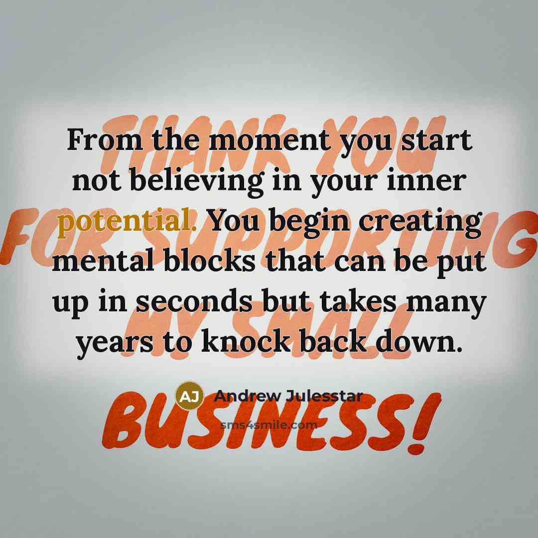 “From the moment you start not believing in your inner…” quote by Andrew Julesstar
