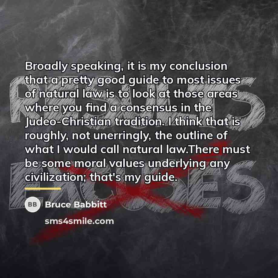 “Broadly speaking, it is my conclusion that a pretty good…” quote by Bruce Babbitt