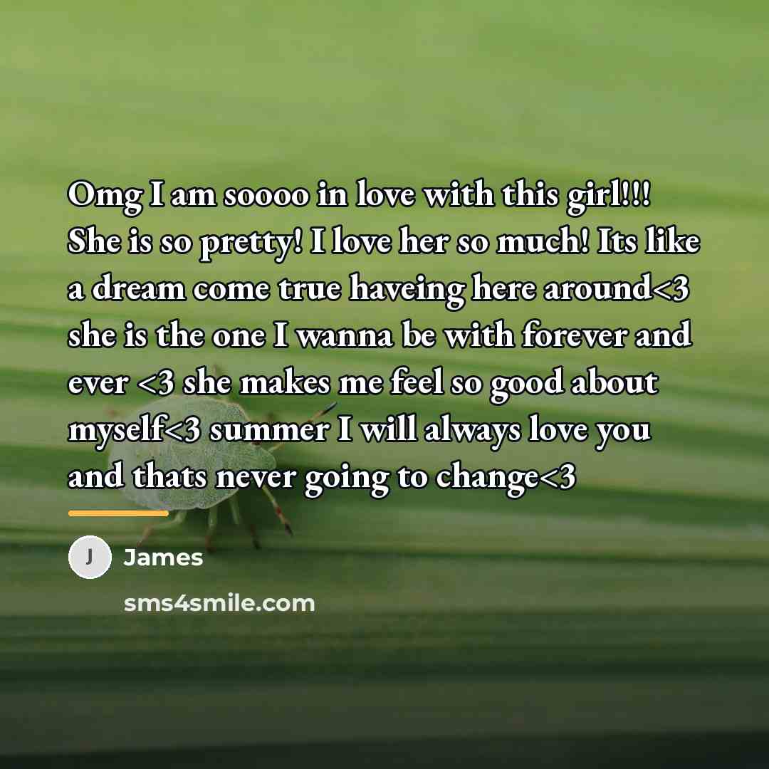 “Omg I am soooo in love with this girl!!! She…” quote by James