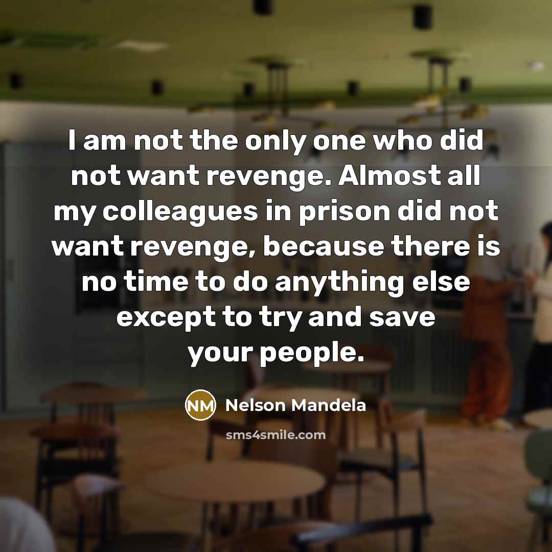 “I am not the only one who did not want…” quote by Nelson Mandela