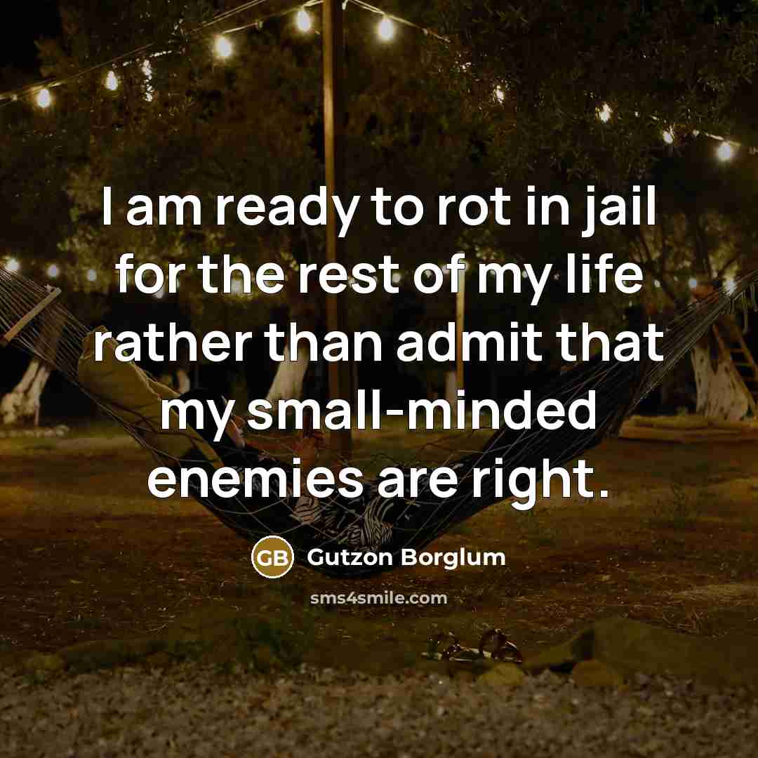 “I am ready to rot in jail for the rest…” quote by Gutzon Borglum