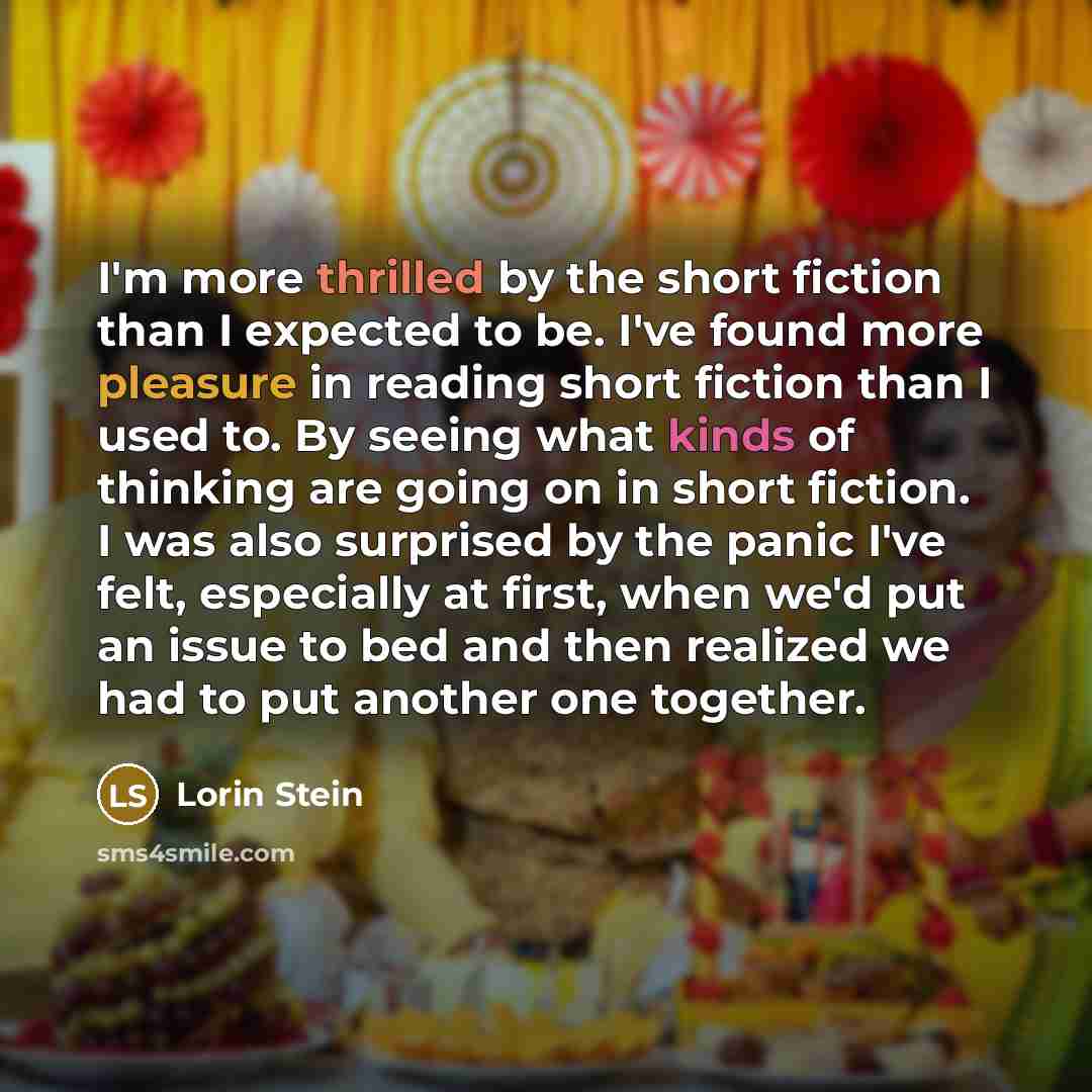 “I'm more thrilled by the short fiction than I expected…” quote by Lorin Stein