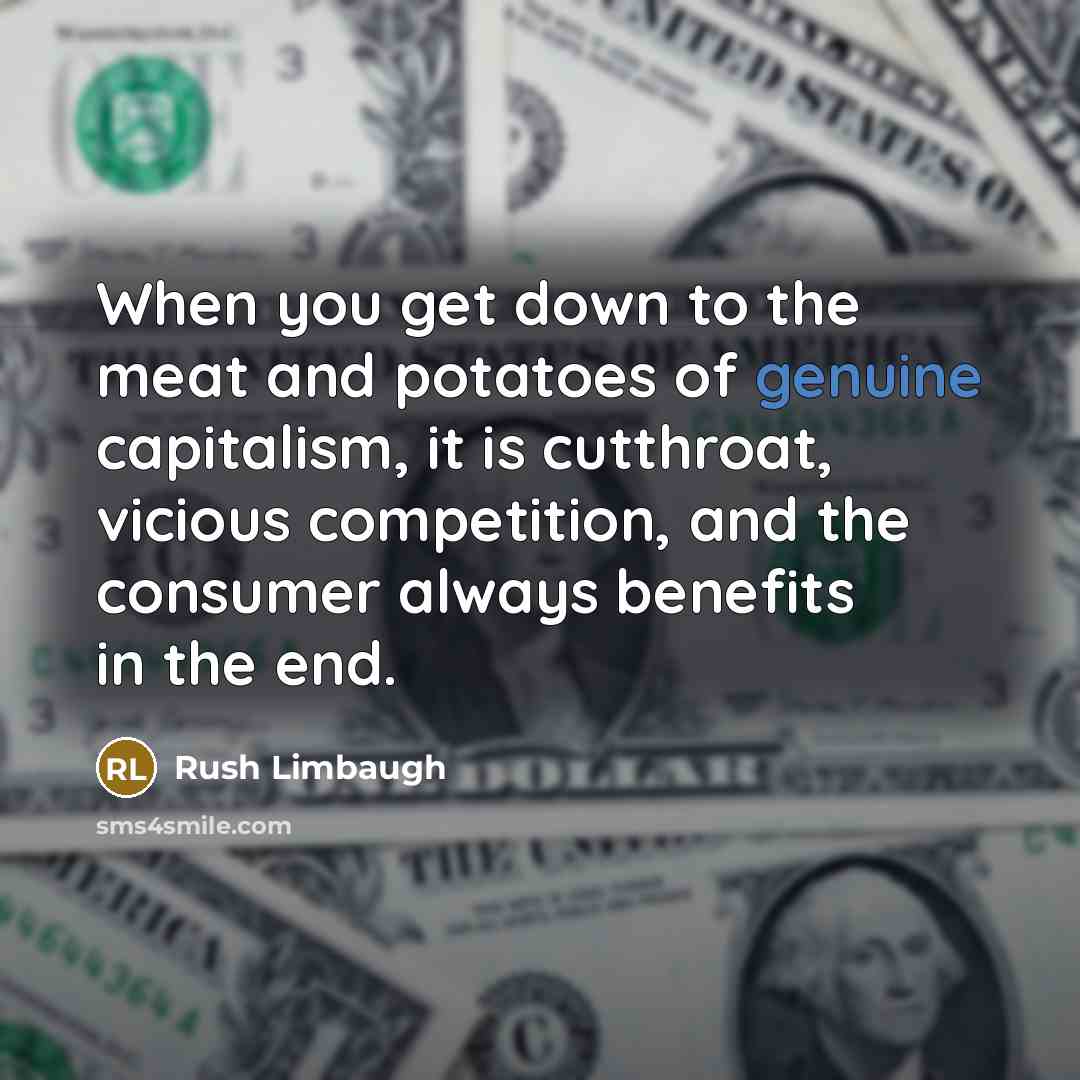 “When you get down to the meat and potatoes of…” quote by Rush Limbaugh