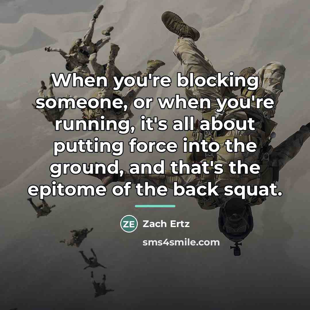 “When you're blocking someone, or when you're running, it's all…” quote by Zach Ertz