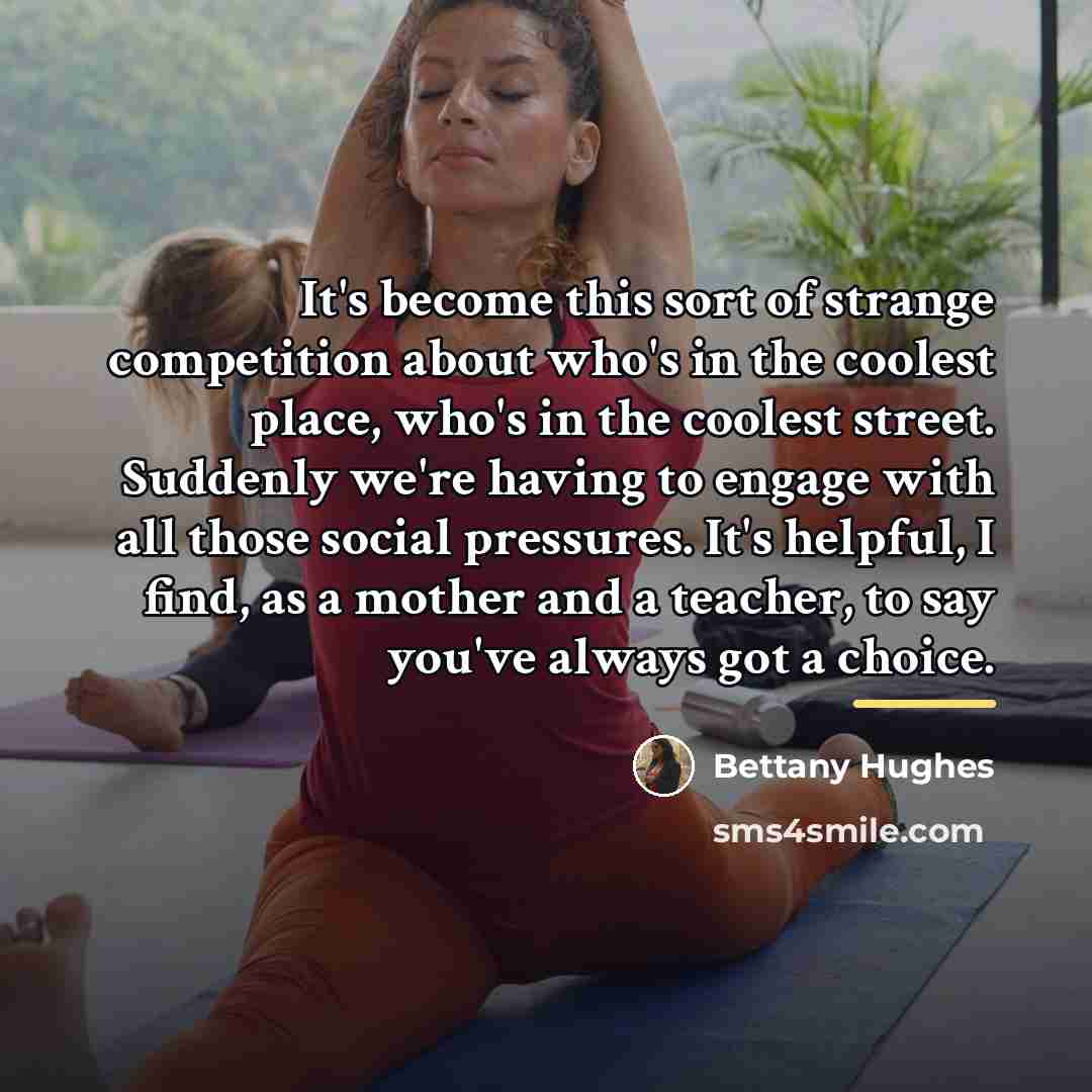 “It's become this sort of strange competition about who's in…” quote by Bettany Hughes