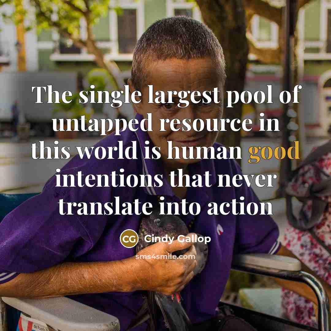 “The single largest pool of untapped resource in this world…” quote by Cindy Gallop