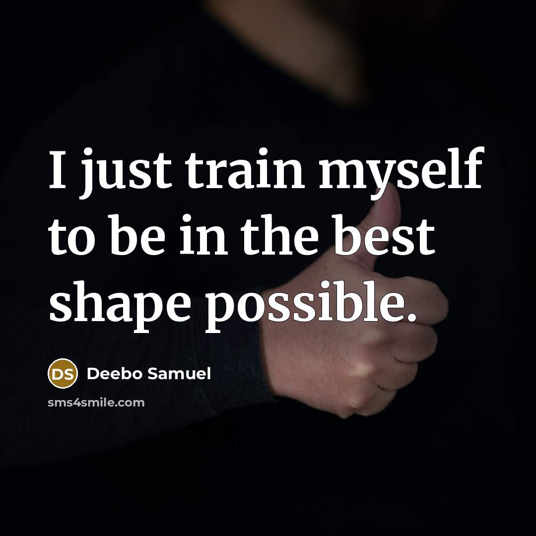 “I just train myself to be in the best shape…” quote by Deebo Samuel