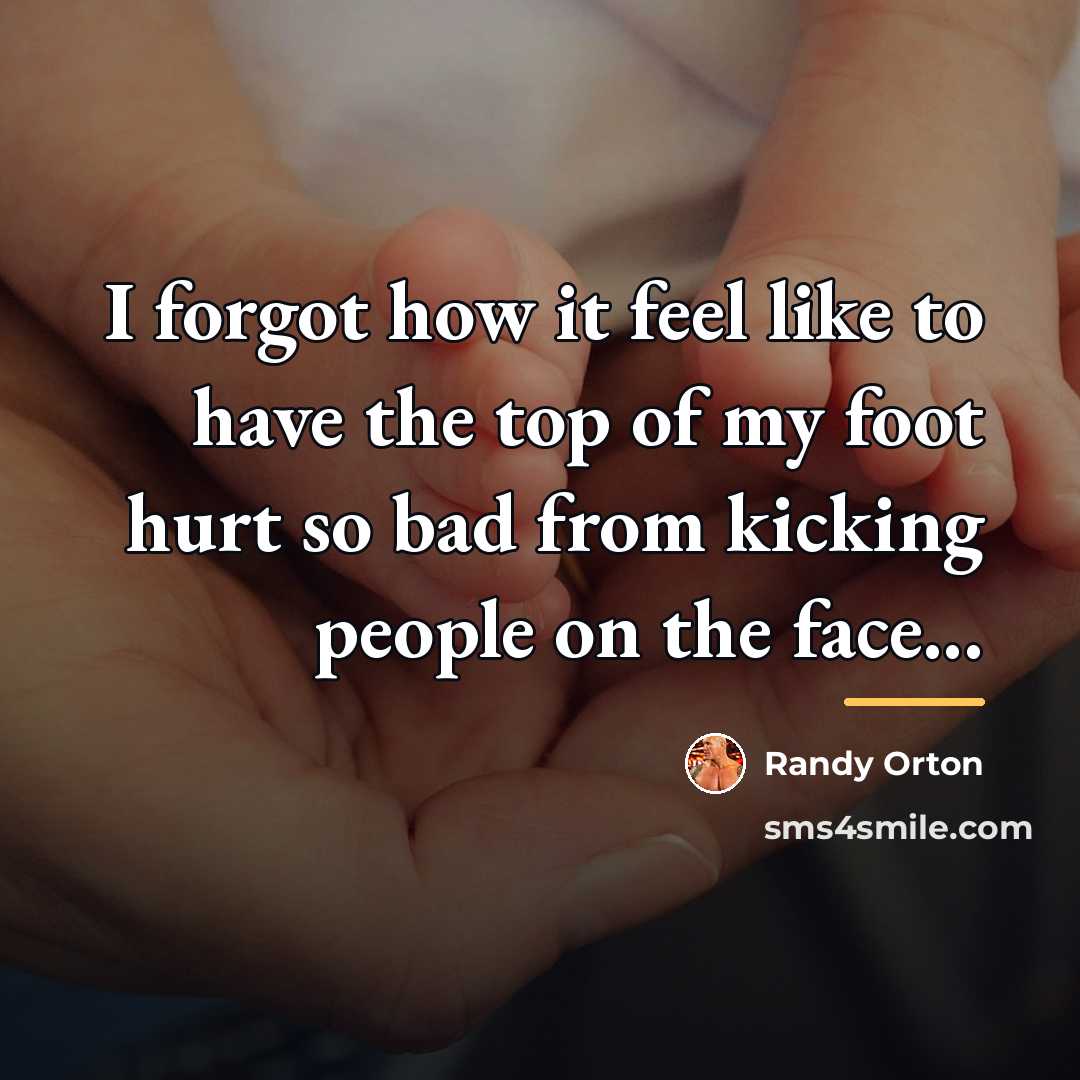 “I forgot how it feel like to have the top…” quote by Randy Orton