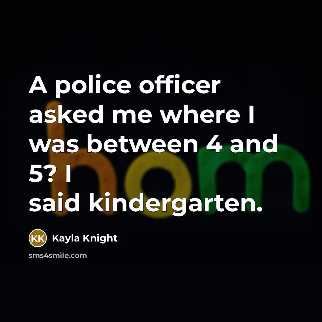 “A police officer asked me where I was between 4…” quote by Kayla Knight