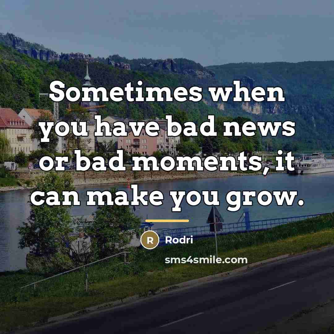 “Sometimes when you have bad news or bad moments, it…” quote by Rodri