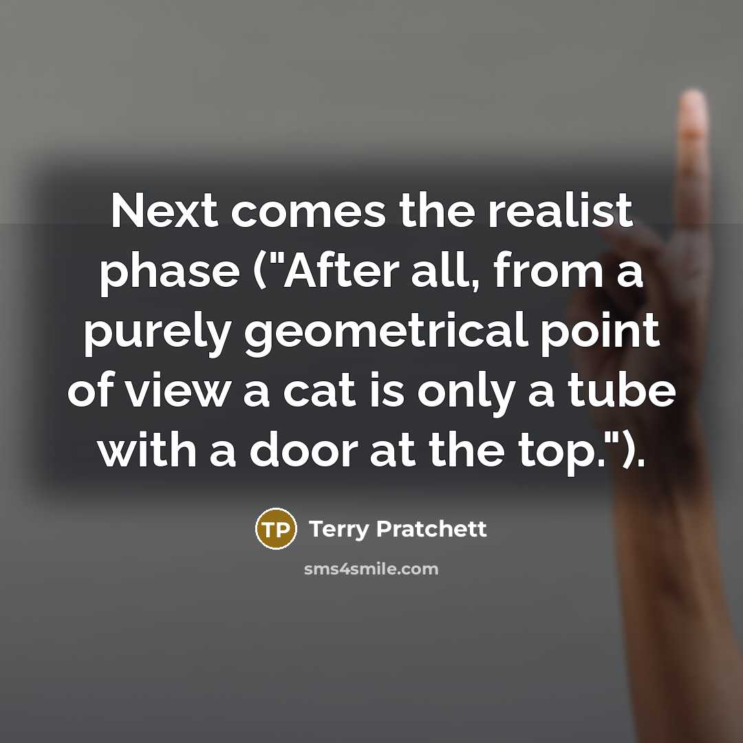 “Next comes the realist phase ("After all, from a purely…” quote by Terry Pratchett