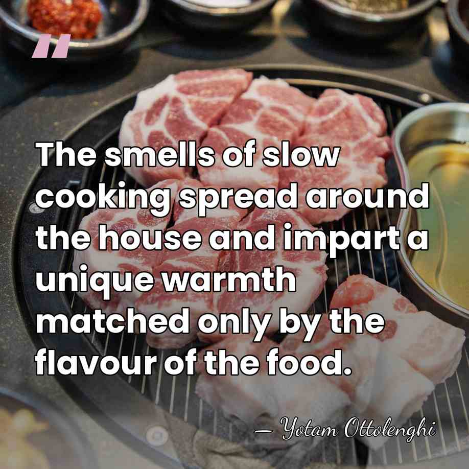 The smells of slow cooking spread around the house and impart a&hellip; - Yotam Ottolenghi