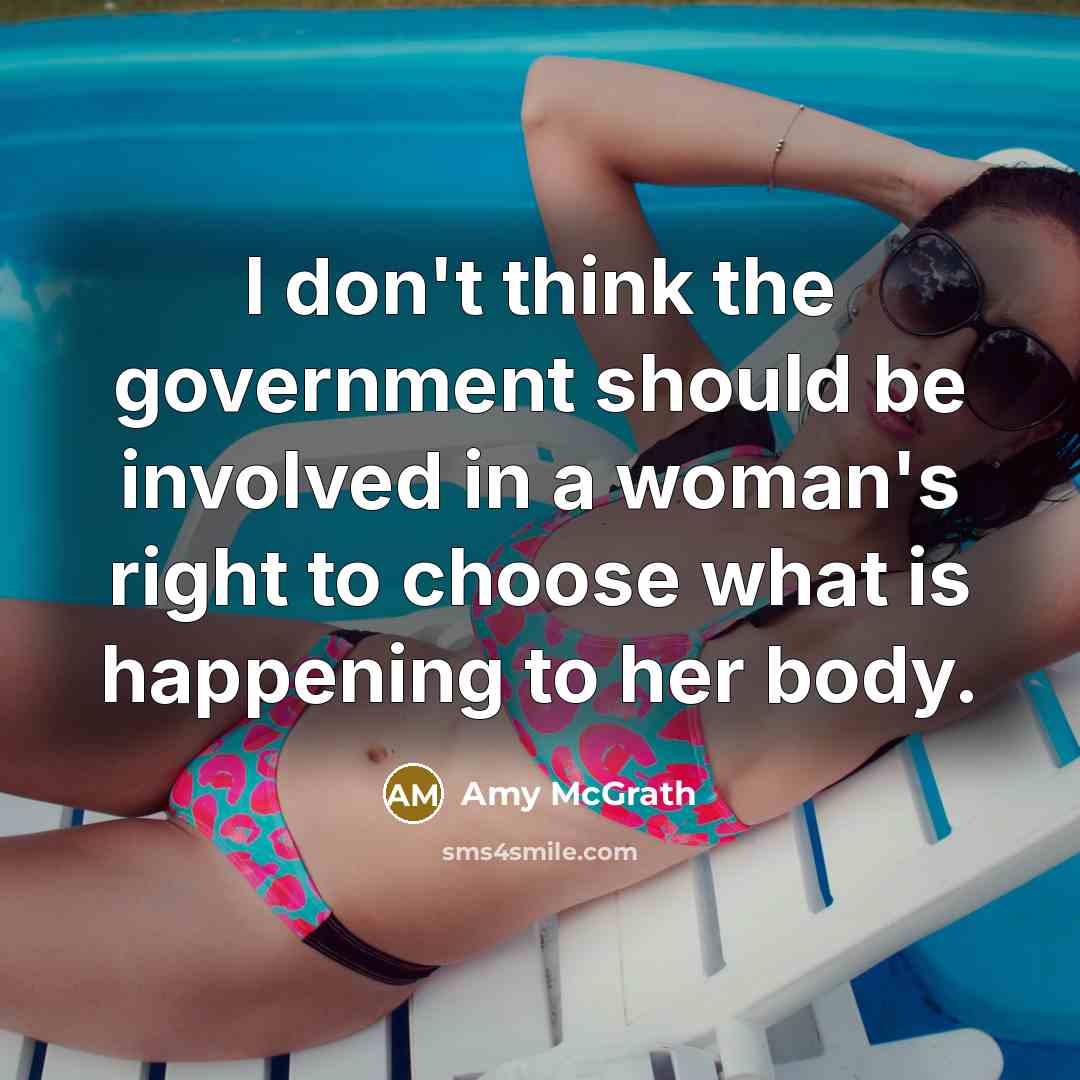 “I don't think the government should be involved in a…” quote by Amy McGrath