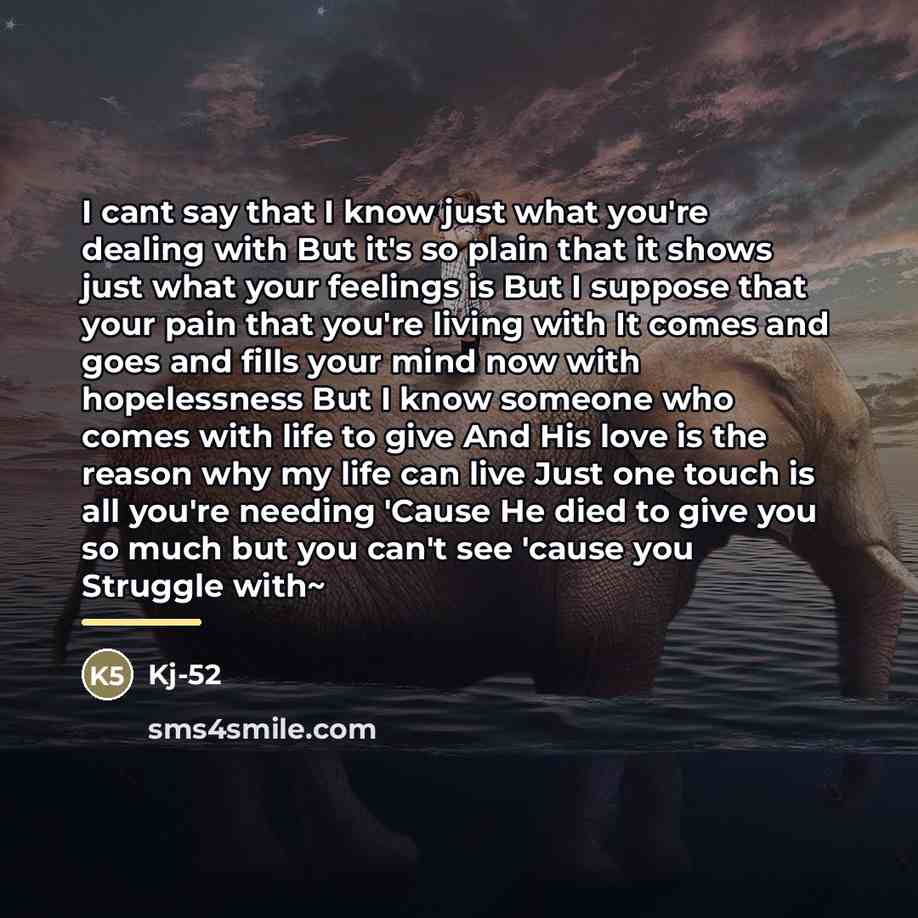“I cant say that I know just what you're dealing…” quote by Kj-52