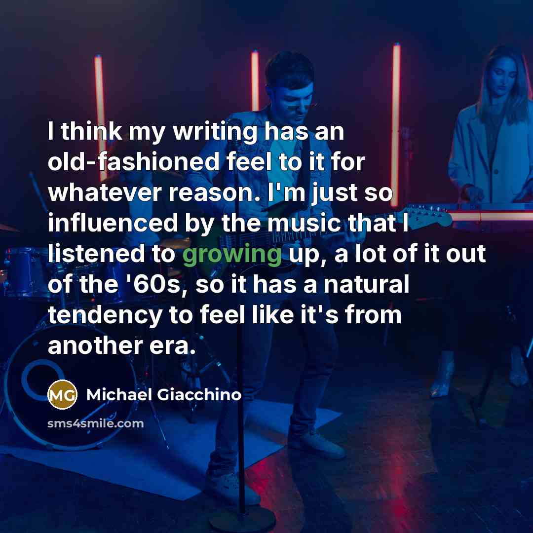 “I think my writing has an old-fashioned feel to it…” quote by Michael Giacchino