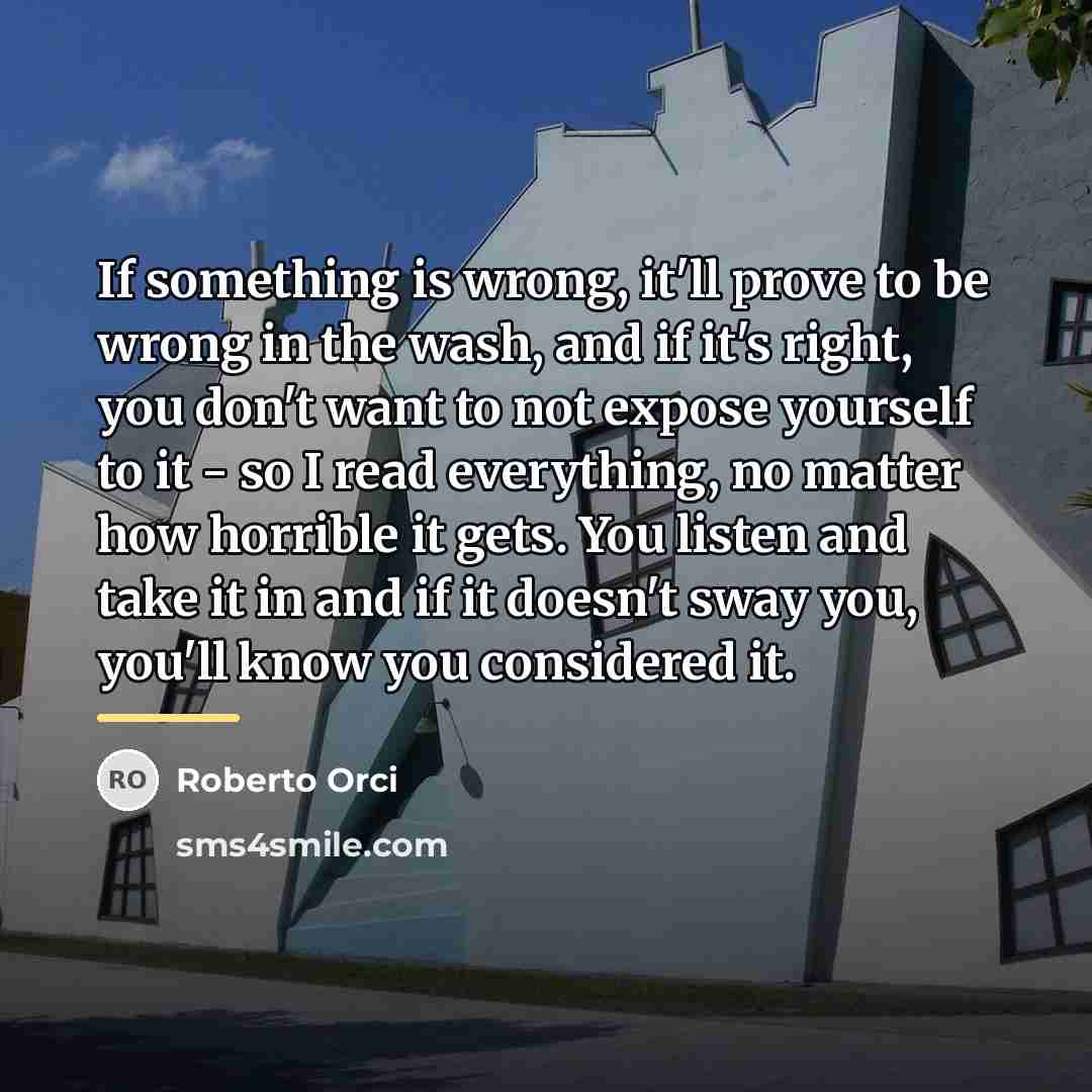 “If something is wrong, it'll prove to be wrong in…” quote by Roberto Orci