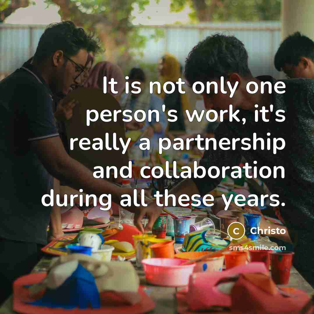 “It is not only one person's work, it's really a…” quote by Christo