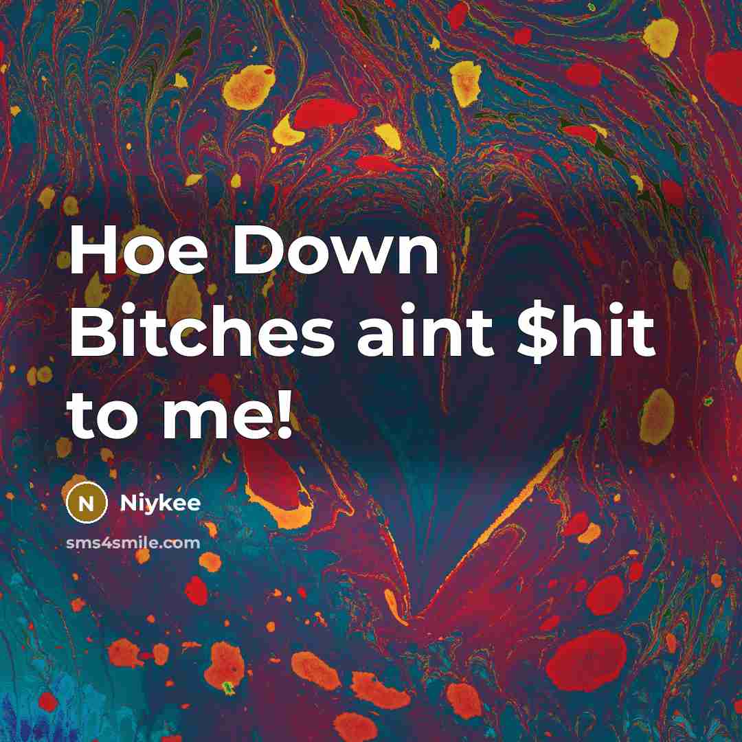 “Hoe Down Bitches aint $hit to me!” quote by Niykee