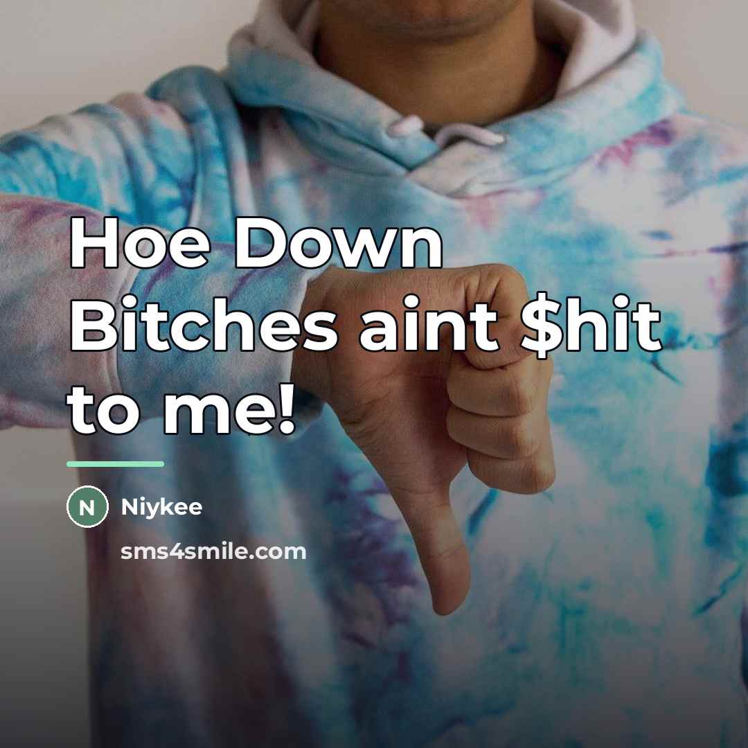 “Hoe Down Bitches aint $hit to me!…” quote by Niykee