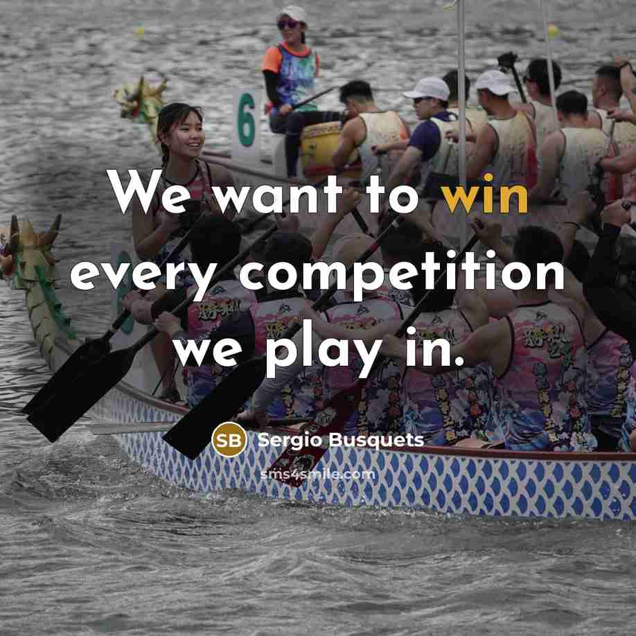 “We want to win every competition we play in.…” quote by Sergio Busquets
