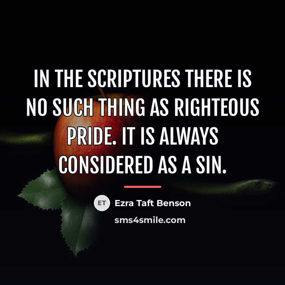 “In the scriptures there is no such thing as righteous…” quote by Ezra Taft Benson
