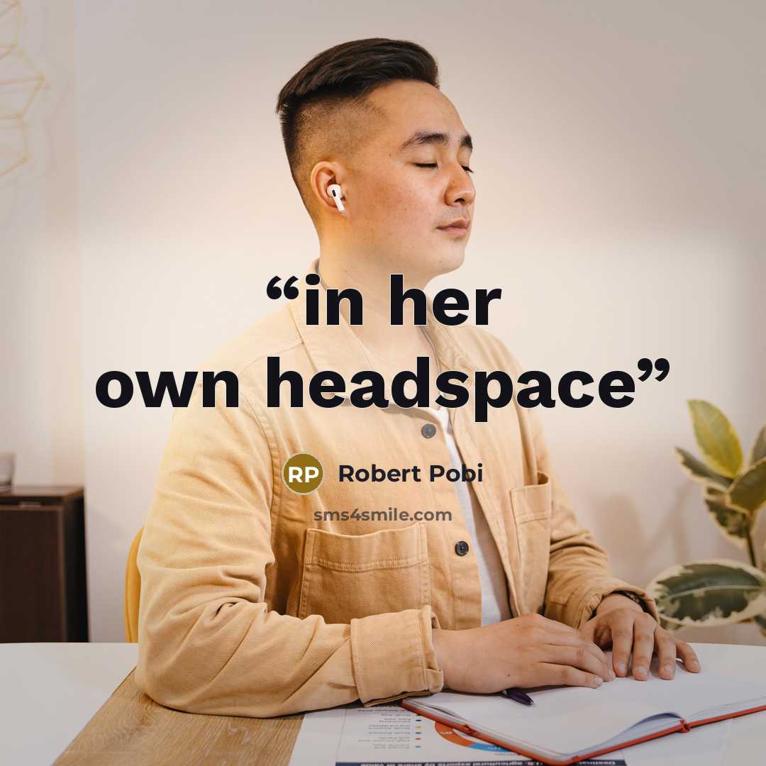 “in her own headspace” quote by Robert Pobi