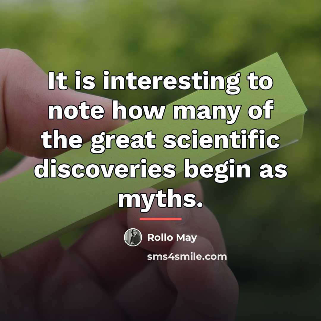 “It is interesting to note how many of the great…” quote by Rollo May