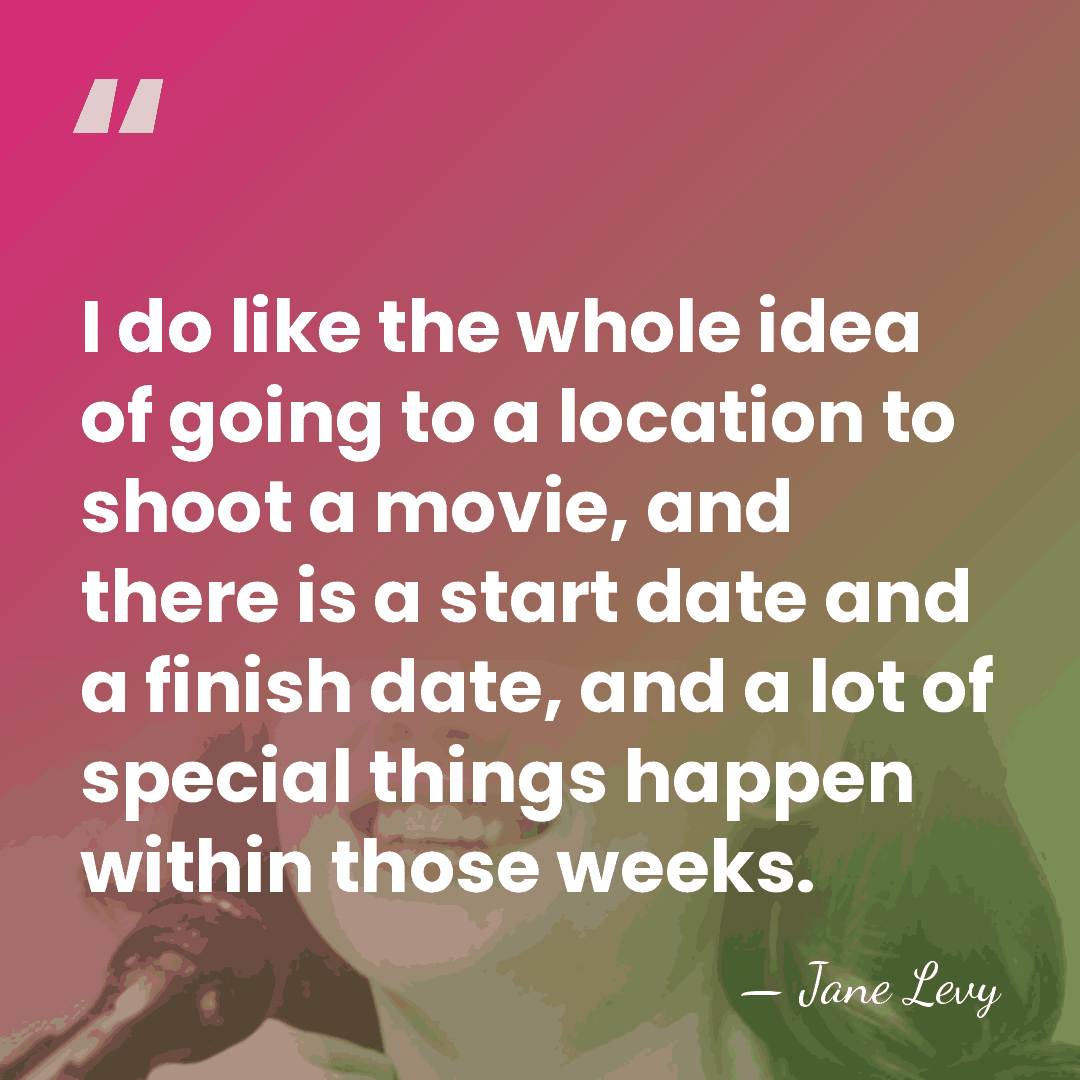 I do like the whole idea of going to a location to&hellip; - Jane Levy