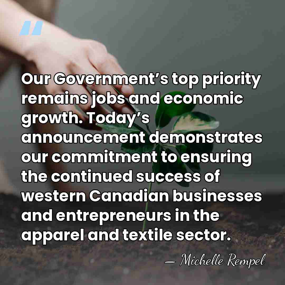 Our Government’s top priority remains jobs and economic growth. Today’s announcement demonstrates&hellip; - Michelle Rempel