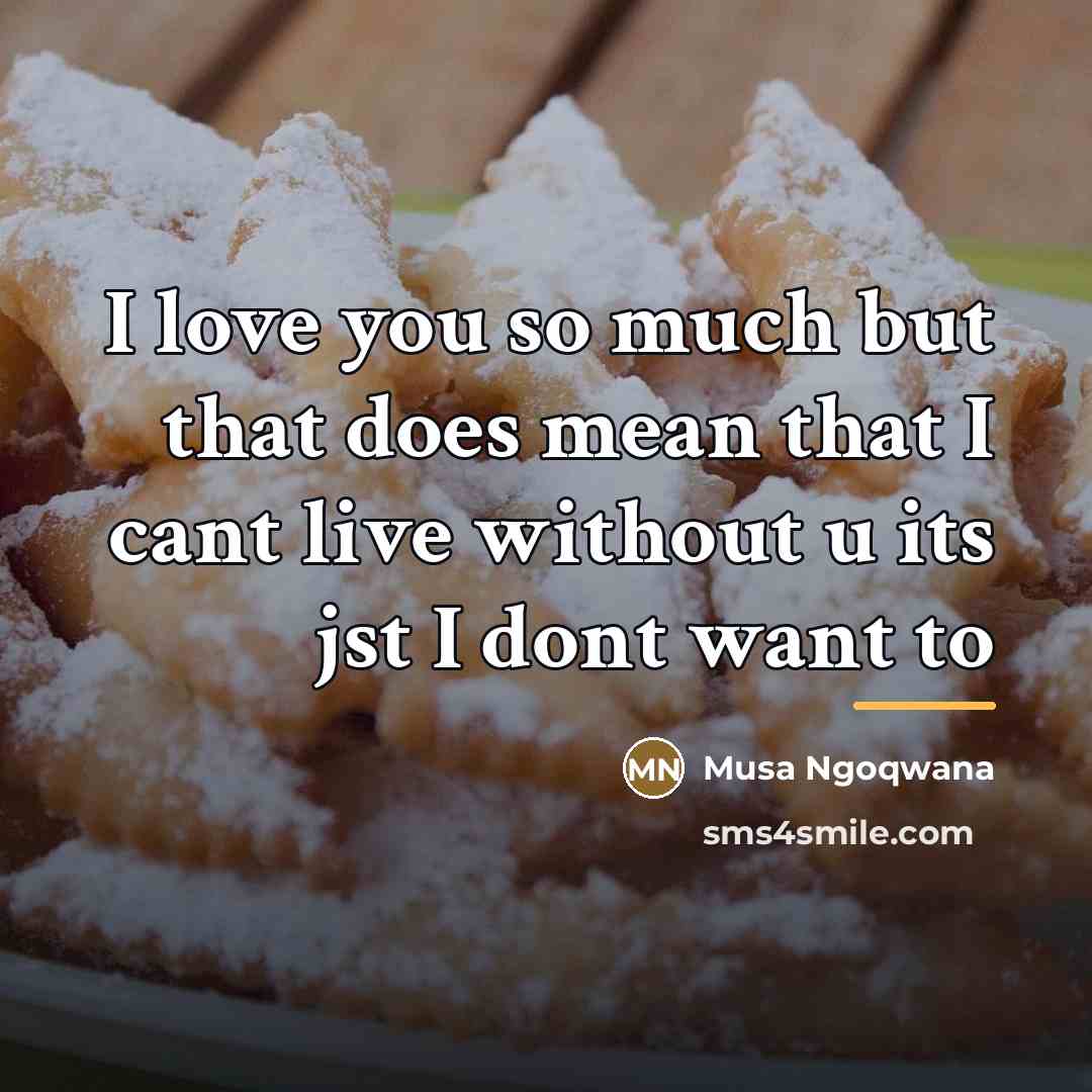 “I love you so much but that does mean that…” quote by Musa Ngoqwana