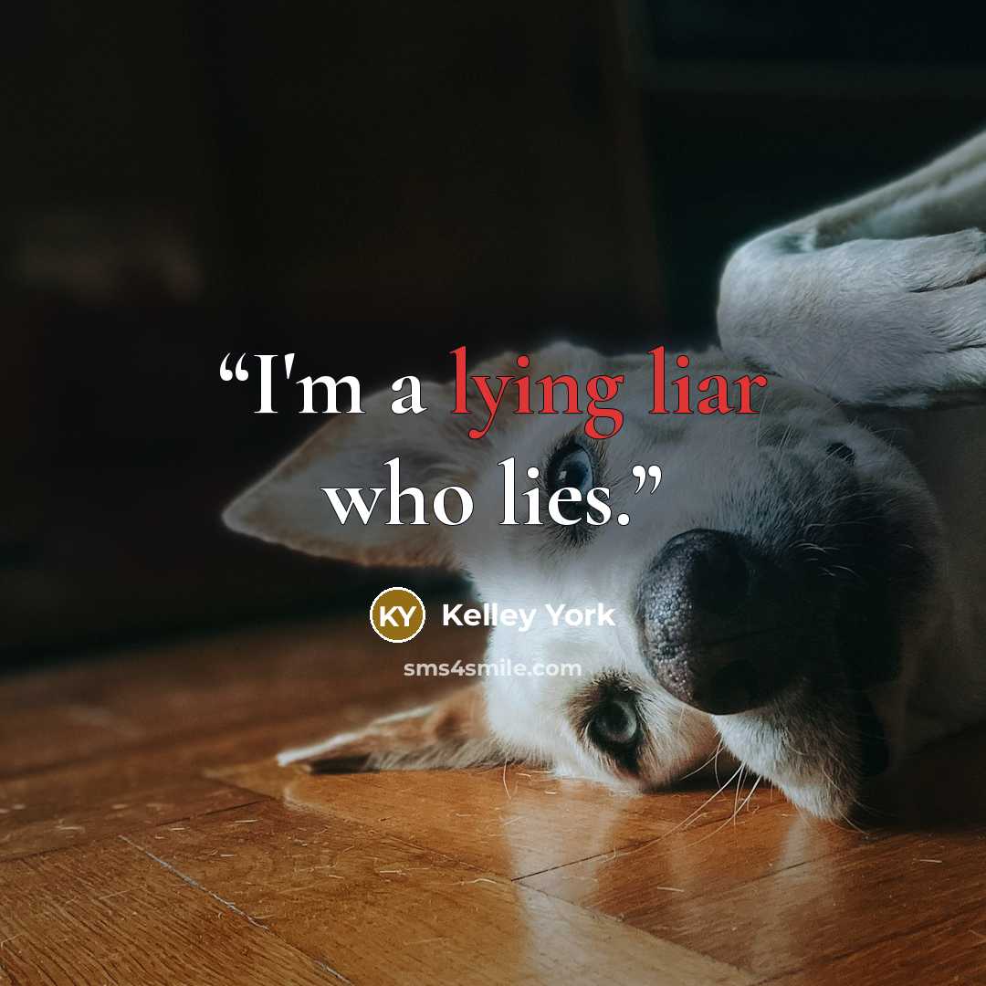 “I'm a lying liar who lies.” quote by Kelley York
