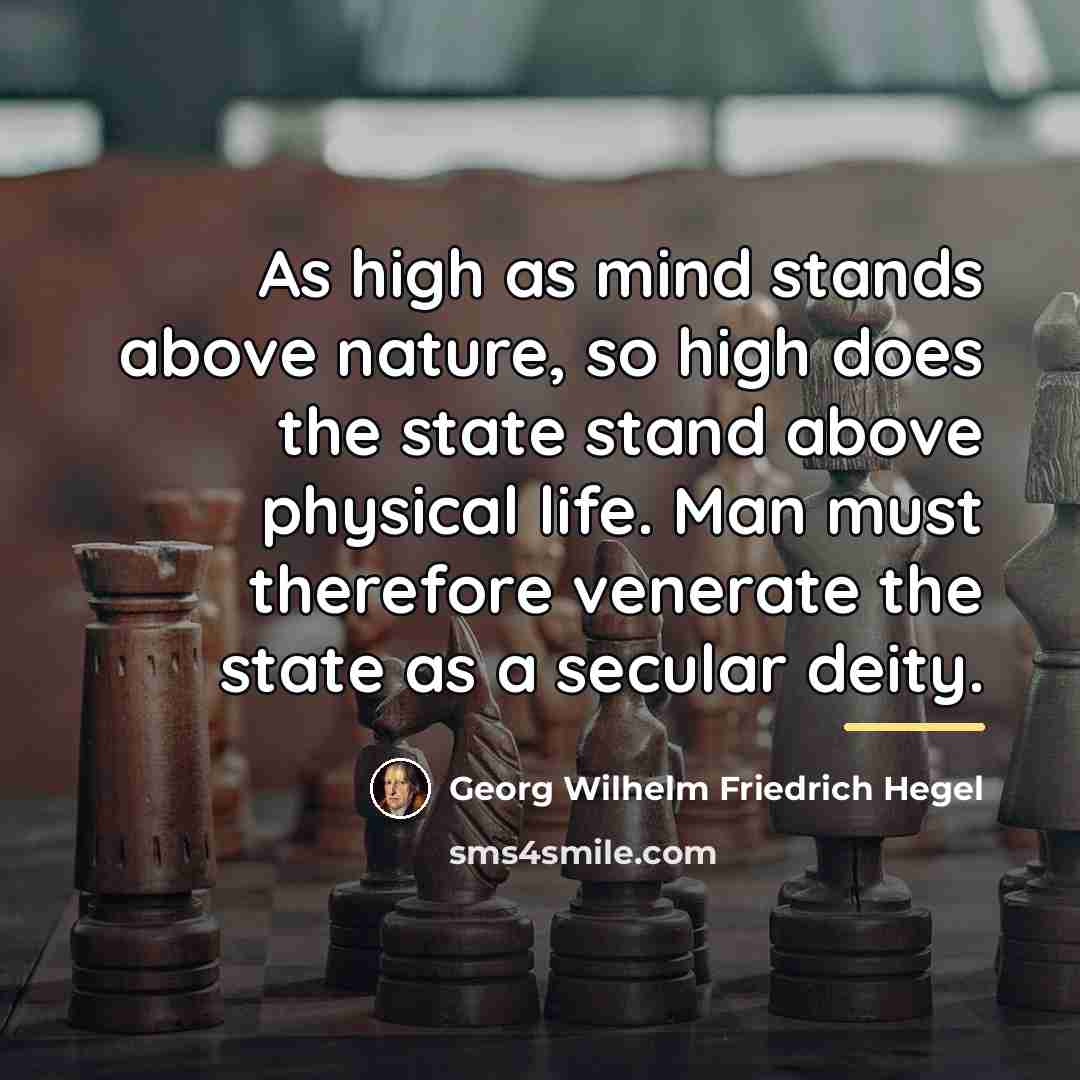 “As high as mind stands above nature, so high does…” quote by Georg Wilhelm Friedrich Hegel