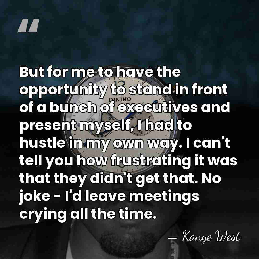But for me to have the opportunity to stand in front of&hellip; - Kanye West