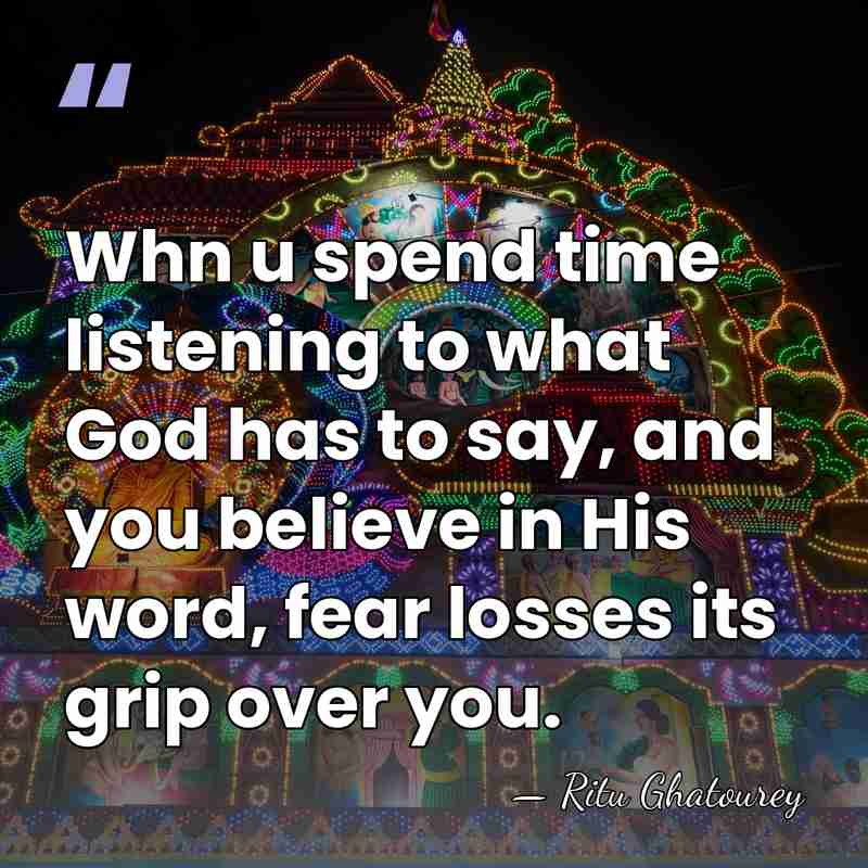 Whn u spend time listening to what God has to say, and&hellip; - Ritu Ghatourey