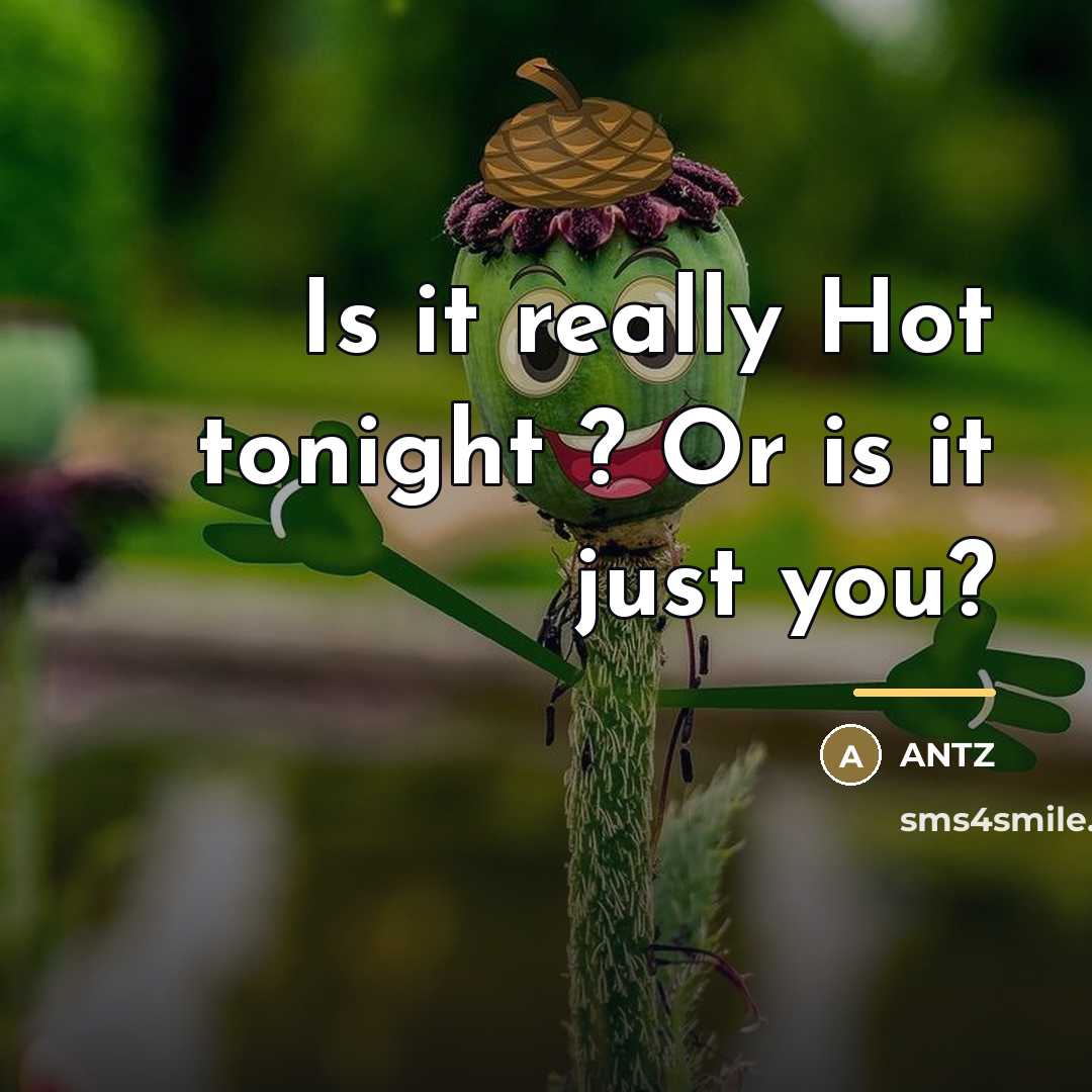“Is it really Hot tonight ? Or is it just…” quote by Antz