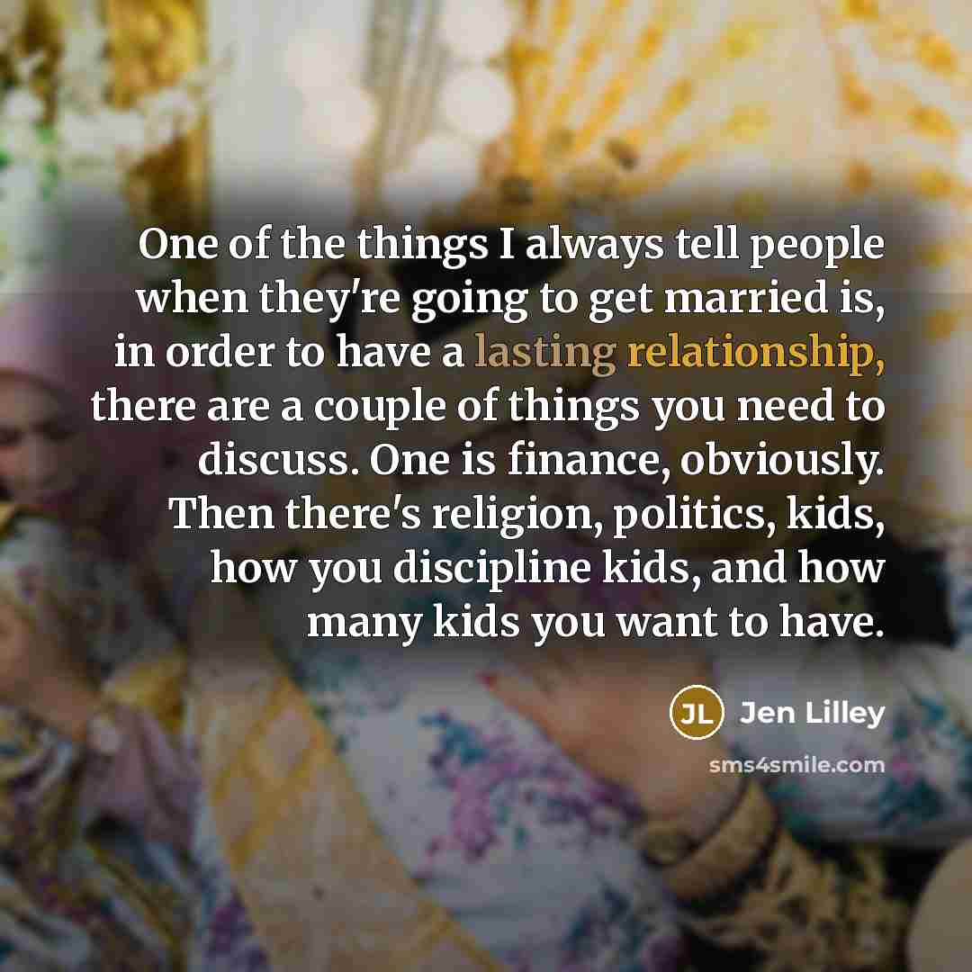 “One of the things I always tell people when they're…” quote by Jen Lilley