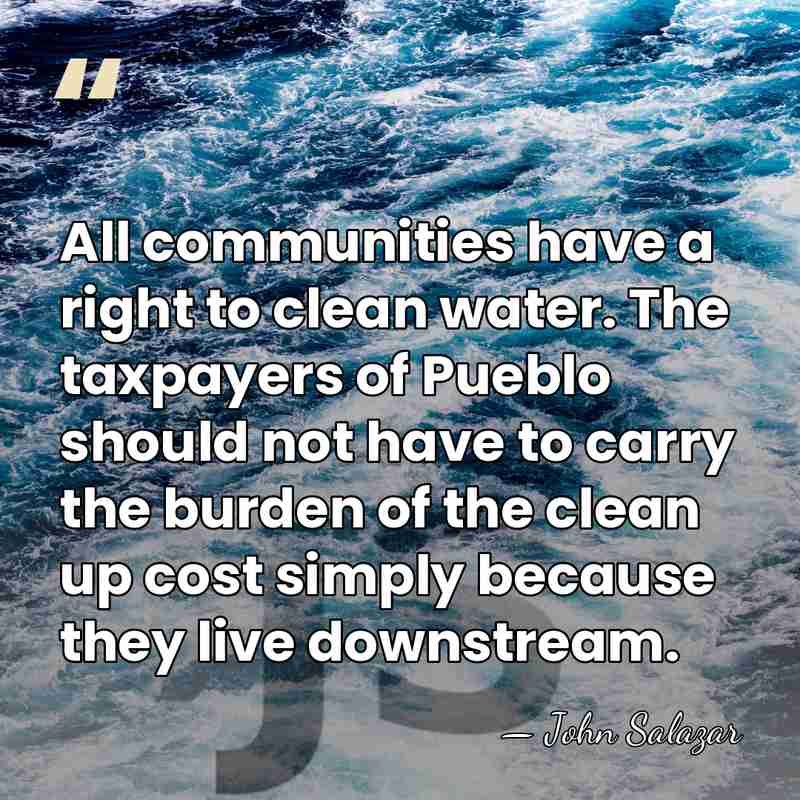 All communities have a right to clean water. The taxpayers of Pueblo&hellip; - John Salazar