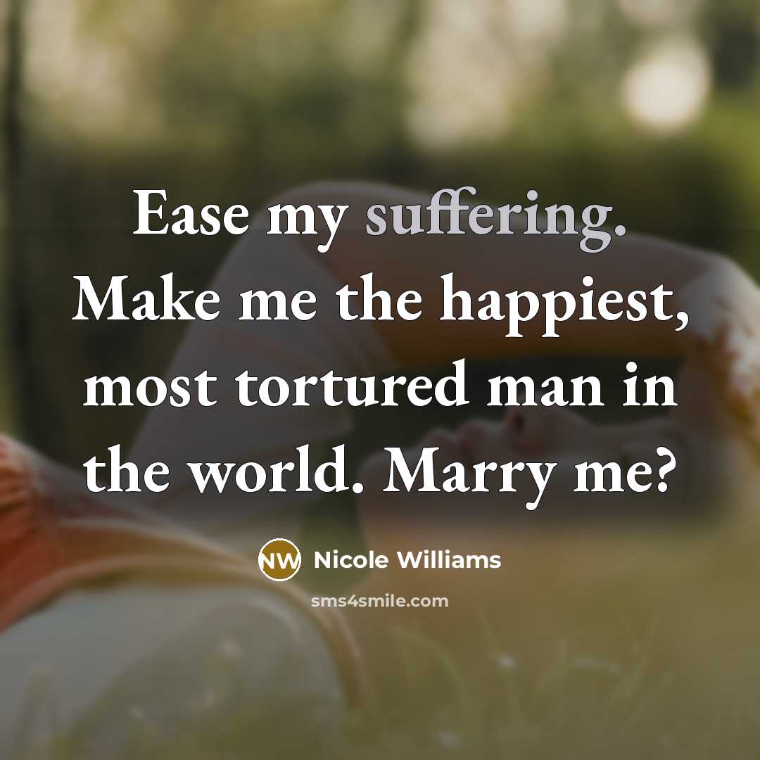 “Ease my suffering. Make me the happiest, most tortured man…” quote by Nicole Williams