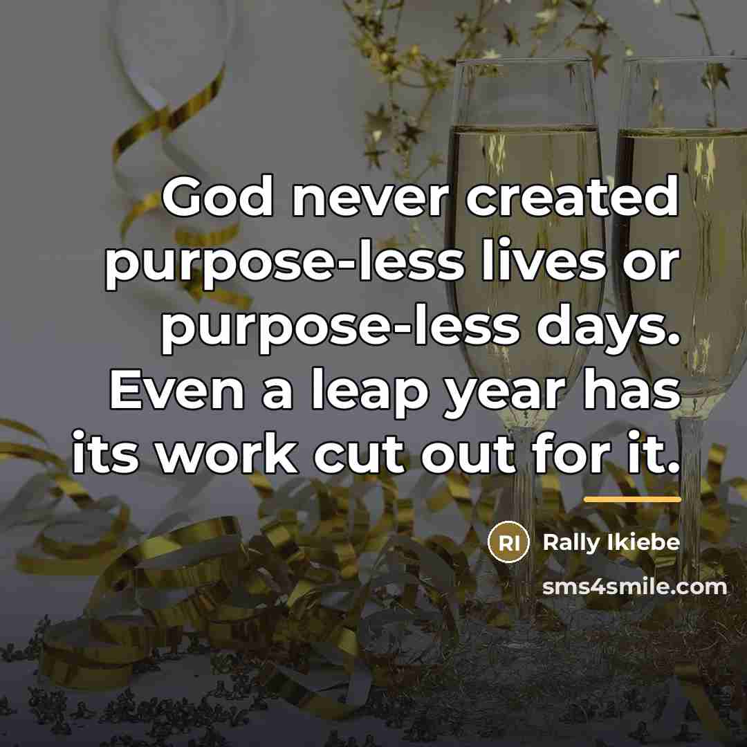 “God never created purpose-less lives or purpose-less days. Even a…” quote by Rally Ikiebe