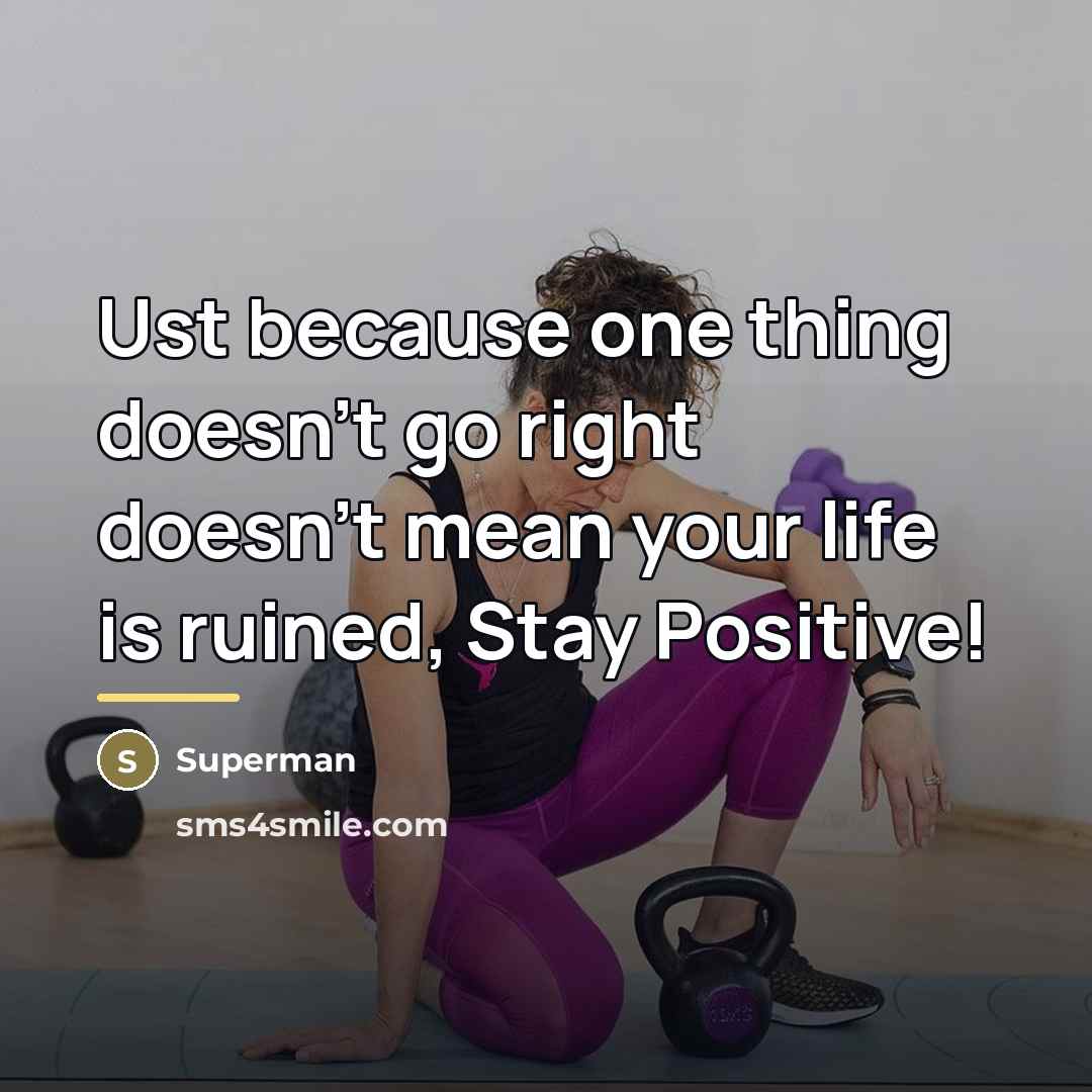 “Ust because one thing doesn't go right doesn't mean your…” quote by Superman
