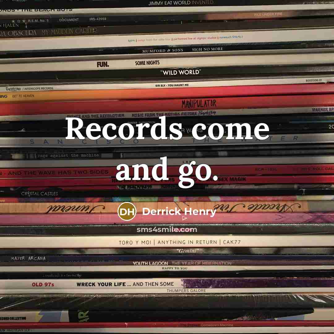 “Records come and go.…” quote by Derrick Henry
