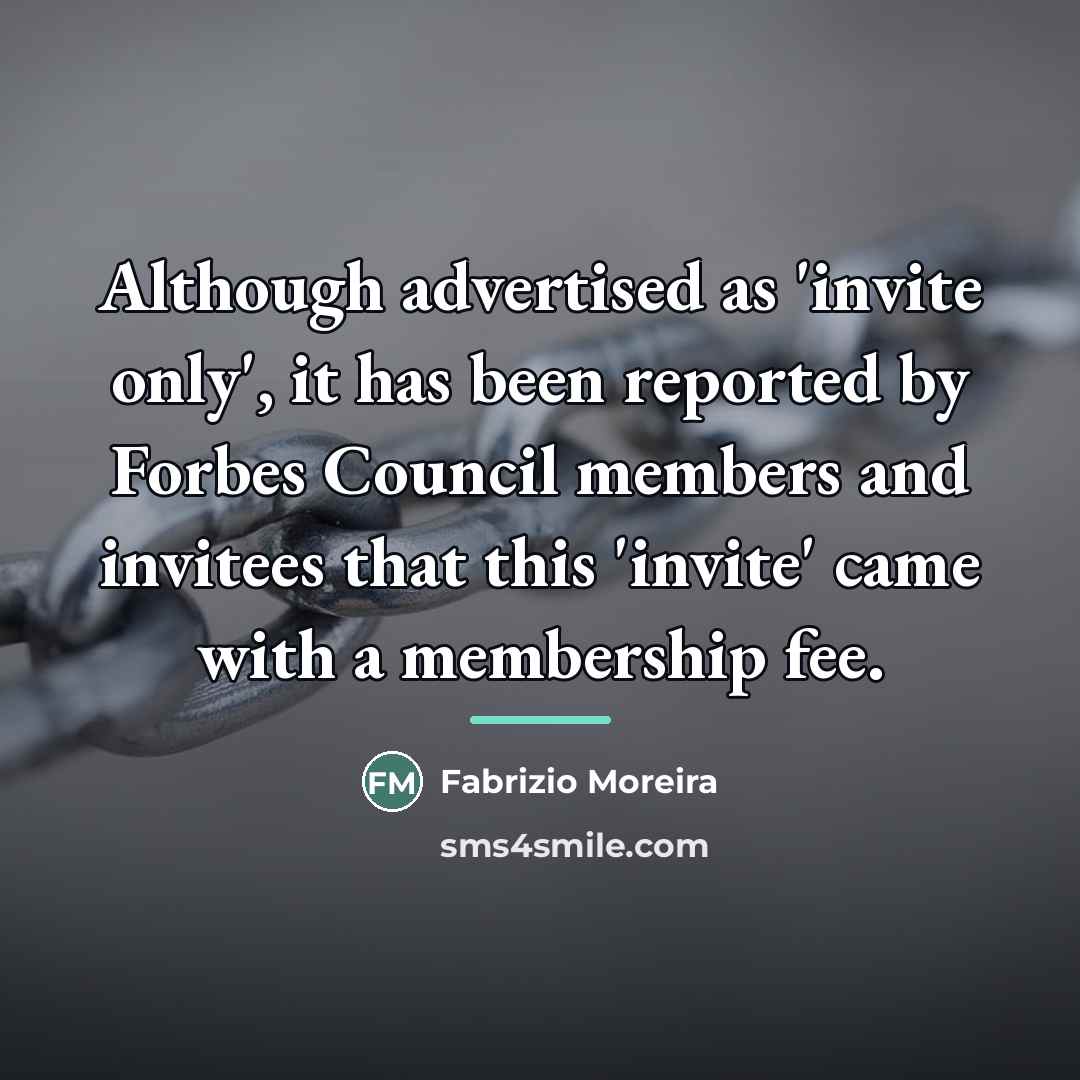 “Although advertised as 'invite only', it has been reported by…” quote by Fabrizio Moreira