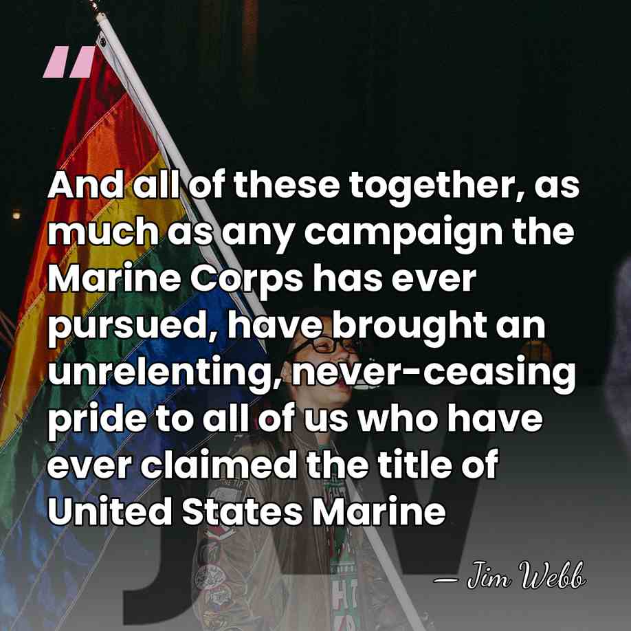 And all of these together, as much as any campaign the Marine&hellip; - Jim Webb