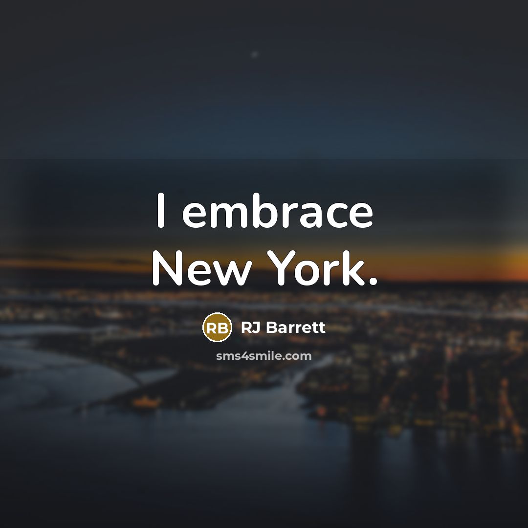 “I embrace New York.…” quote by RJ Barrett