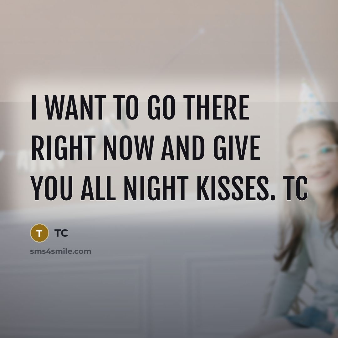 “I want to go there right now and give you…” quote by TC